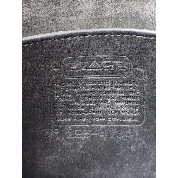 Vtg 70s Coach NYC Made In USA Black Leather Crossbody Bag 196-4734 Read - Picture 7 of 14